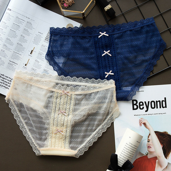 Bikin transparent de damă blând cu mini panglică în mai multe culori