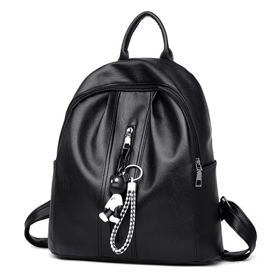 Eko bőrből készült stílusos női hátizsák két színben