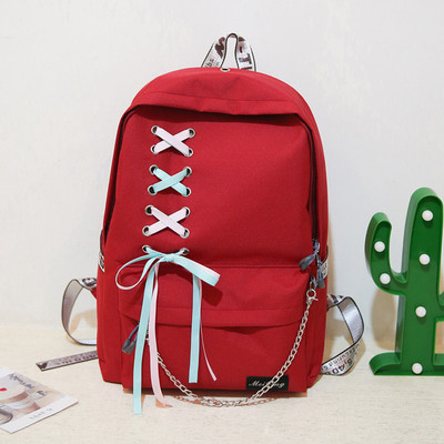 Női hátizsák több színben fémlánccal, horgolt megkötőkkel