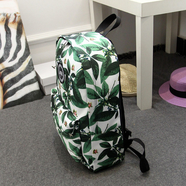 Virágmintás női hátizsák állítható pántokkal