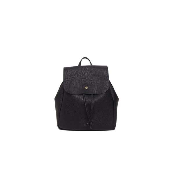 Női tiszta hátizsák fekete színben, öko bőrből