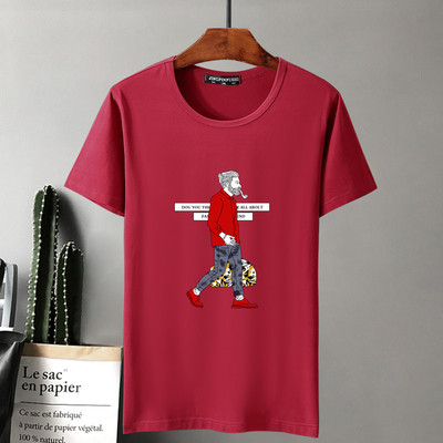 Tricou elastic pentru barbati model larg din lycra si bumbac