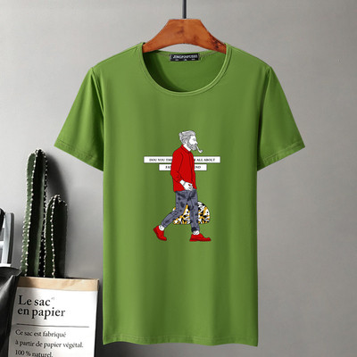 Tricou elastic pentru barbati model larg din lycra si bumbac