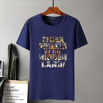 Ευρεία ανδρική μπλούζα T-shirt σε διαφορετικά χρώματα και μεγέθη