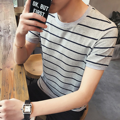 Tricou simplu barbatesc in 2 culori irizate cu guler O