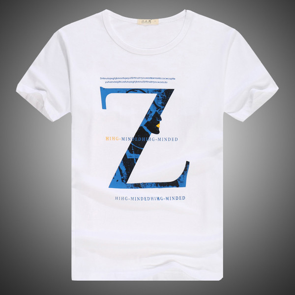 Tricou elegant pentru bărbați cu guler în formă de O și mâneci scurte - multe modele diferite