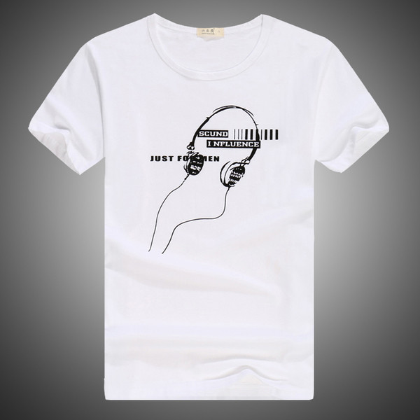 Tricou elegant pentru bărbați cu guler în formă de O și mâneci scurte - multe modele diferite