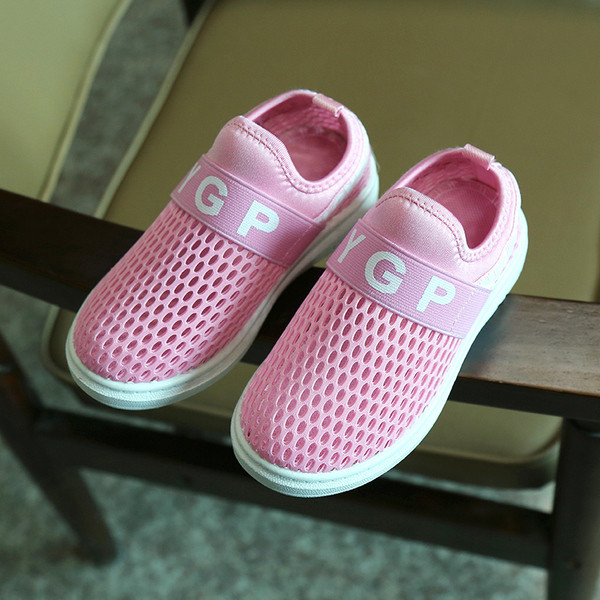 Adidași sport unisex respirabili pentru copii cu inscripție în trei culori