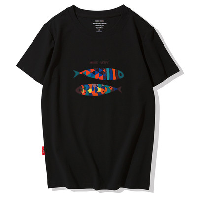 Modern férfi póló színes rátéttel - sok modell