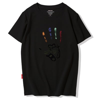 Modern férfi póló színes rátéttel - sok modell