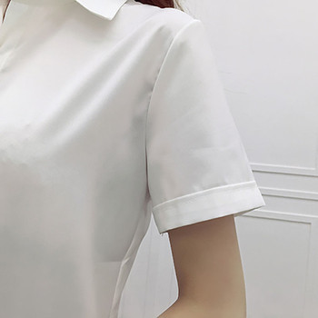Дамска риза в няколко цвята с къс ръкав подходяща за ежедневие