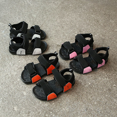Семпли унисекс детски сандали,подходящи за ежедневие в три цвята
