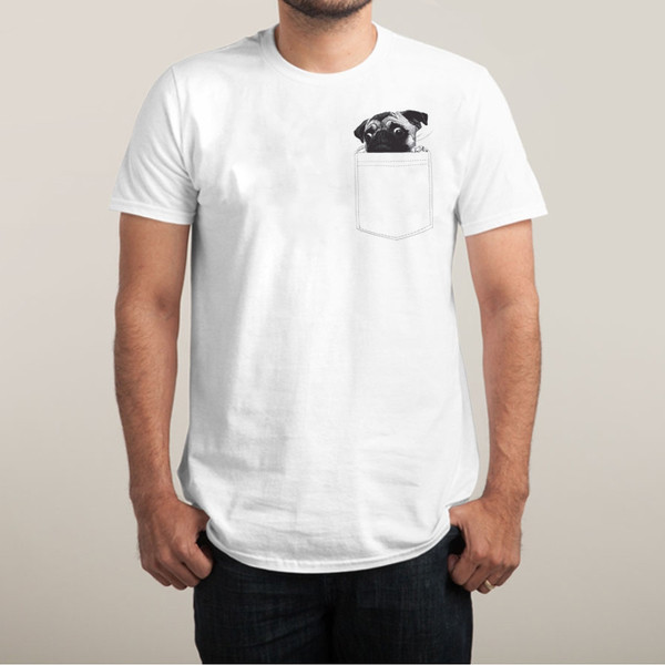 Tricou simplu unisex cu buzunar