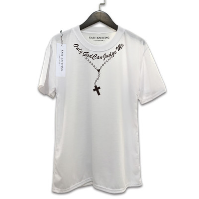 Bluză bărbătească cu imprimeu interesant cu pandantiv imitație