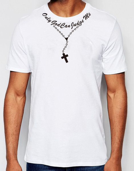 Bluză bărbătească cu imprimeu interesant cu pandantiv imitație