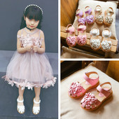 Sandale de dama moderne pentru fete cu flori in mai multe culori