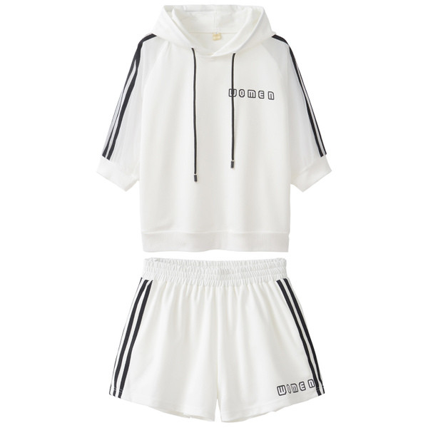 Ежедневен дамски спортен екип от две части в два цвята