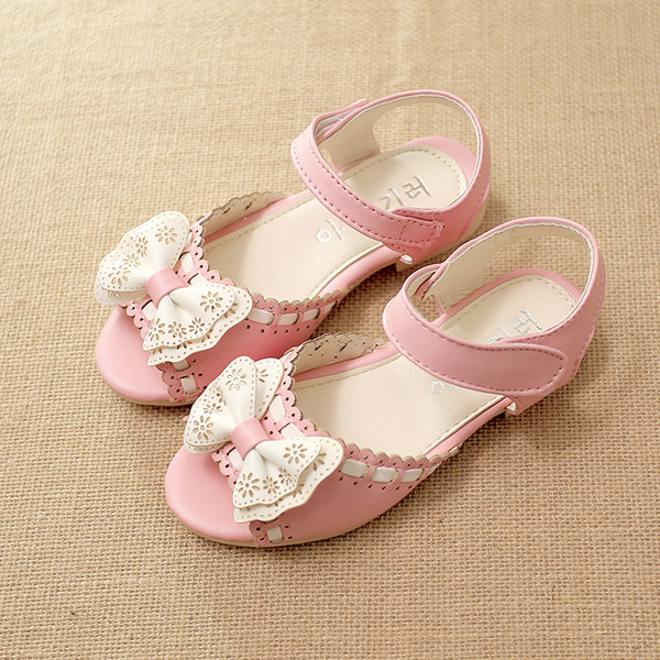 Sandale casual pentru copii pentru fete cu panglica in trei culori