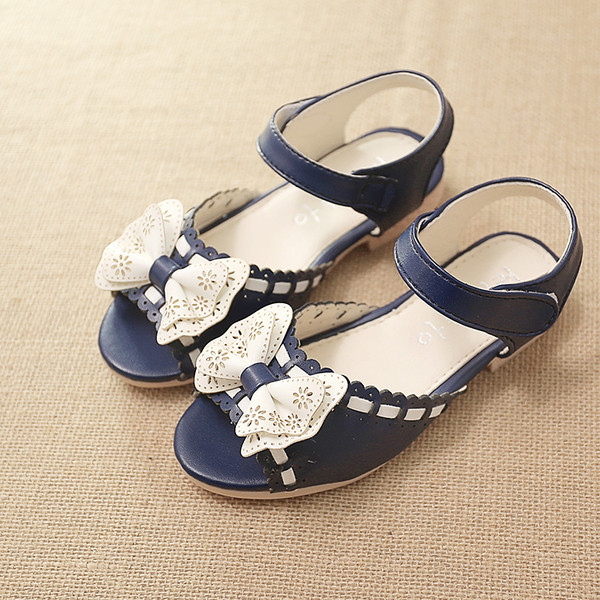 Sandale casual pentru copii pentru fete cu panglica in trei culori