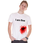 Унисекс тениска с интересен надпис и принт , бял цвят