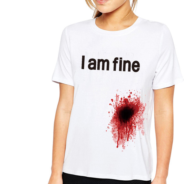 Унисекс тениска с интересен надпис и принт , бял цвят