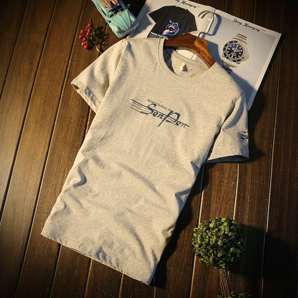 Tricou barbatesc actual cu imprimeu interesant - multe modele diferite + culori