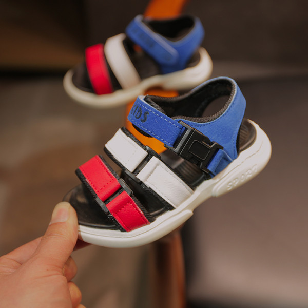 Sandale colorate unisex sport si casual pentru copii in doua culori