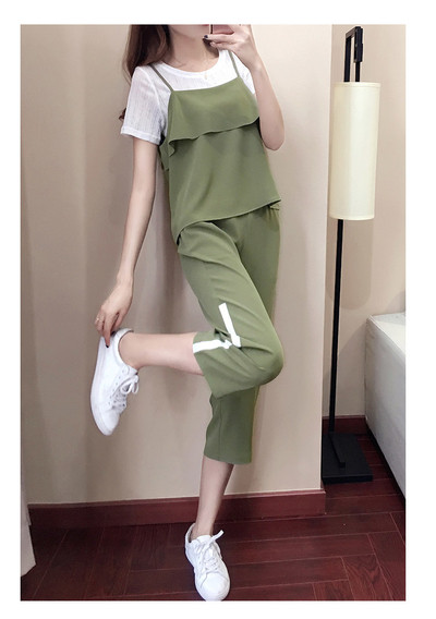 Стилен ежедневен дамски екип от три части в три цвята