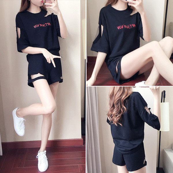 Модерен спортен дамски екип от две части в няколко цвята