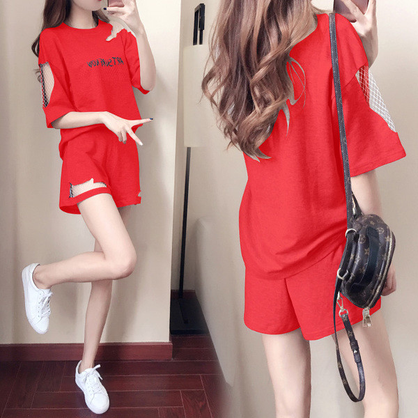 Модерен спортен дамски екип от две части в няколко цвята