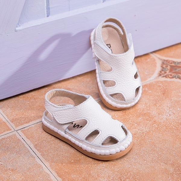 Sandale inchise unisex pentru copii simple, potrivite pentru utilizarea de zi cu zi in trei culori