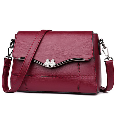 Geantă de mână mică și elegantă, cu curea lungă, în mai multe culori