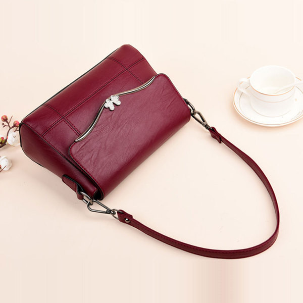 Geantă de mână mică și elegantă, cu curea lungă, în mai multe culori