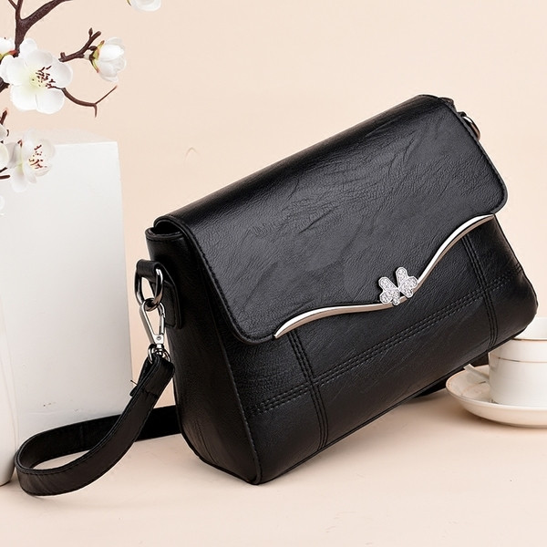 Geantă de mână mică și elegantă, cu curea lungă, în mai multe culori