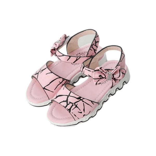 Sandale moderne pentru copii pentru fete cu o panglică și o talpă aspră care se mișcă în trei culori