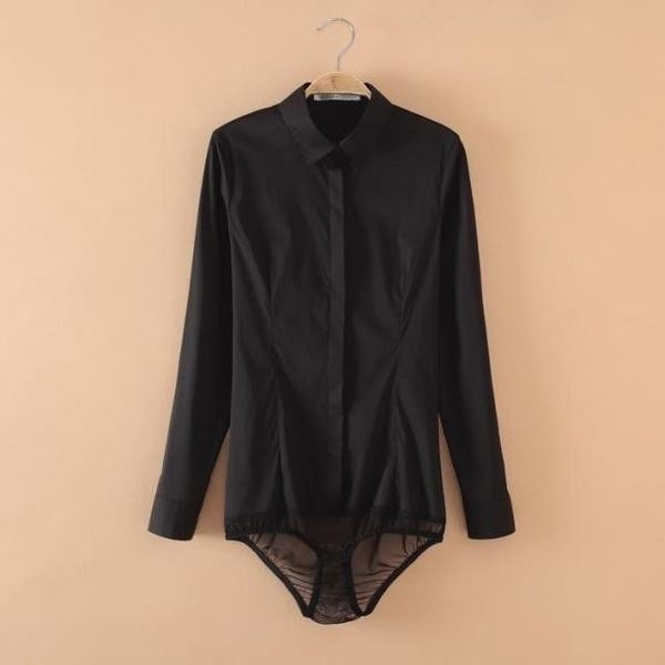 Cămașă de corp elegantă de damă cu mâneci lungi și scurte în două culori