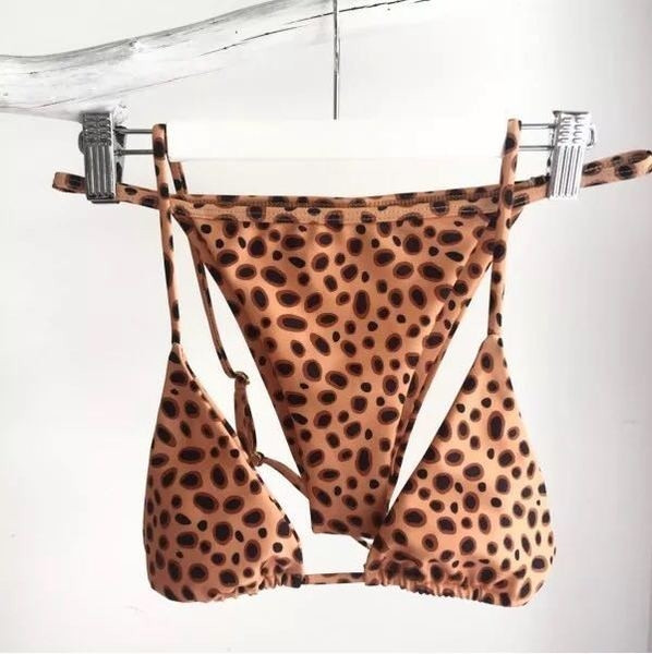 Costum de baie dama cu imprimeu leopard