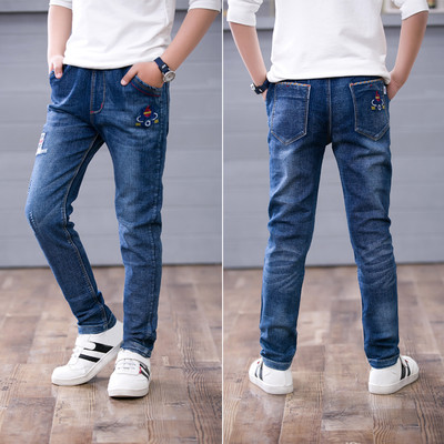 Blugi pentru copii pentru băieți în diferite culori cu inscripție