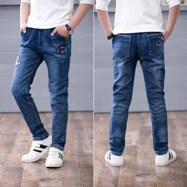 Blugi pentru copii pentru băieți în diferite culori cu inscripție