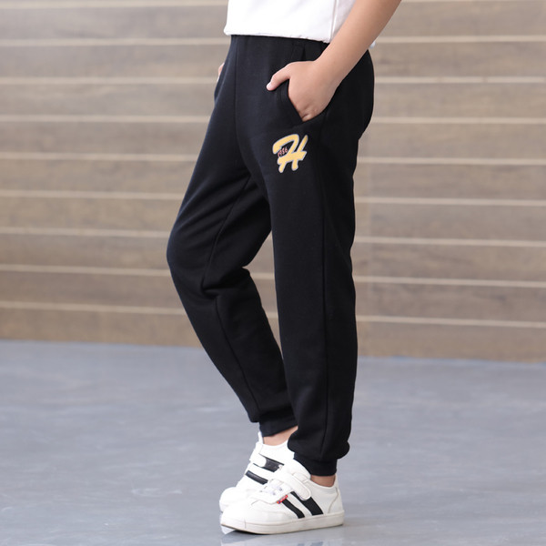 Pantaloni sport copii pentru baieti cu buzunare in doua culori