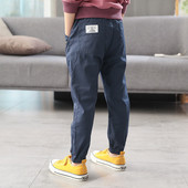 Pantaloni casual copii pentru baieti in trei culori cu talie elastica