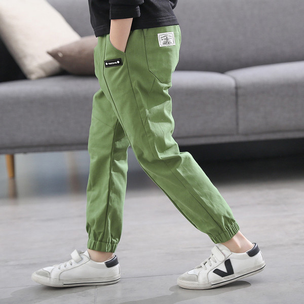 Pantaloni casual copii pentru baieti in trei culori cu talie elastica