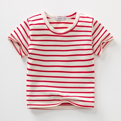 Ежедневна детска тениска унисекс райе в няколко цвята