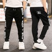 Pantaloni casual pentru copii pentru baieti cu diferite inscriptii laterale