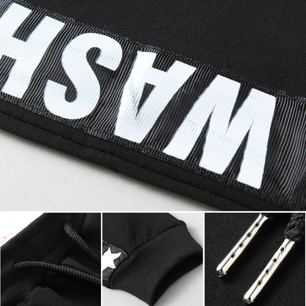 Pantaloni casual pentru copii pentru baieti cu diferite inscriptii laterale