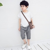 Pantaloni de vara copii pentru baieti cu buzunare