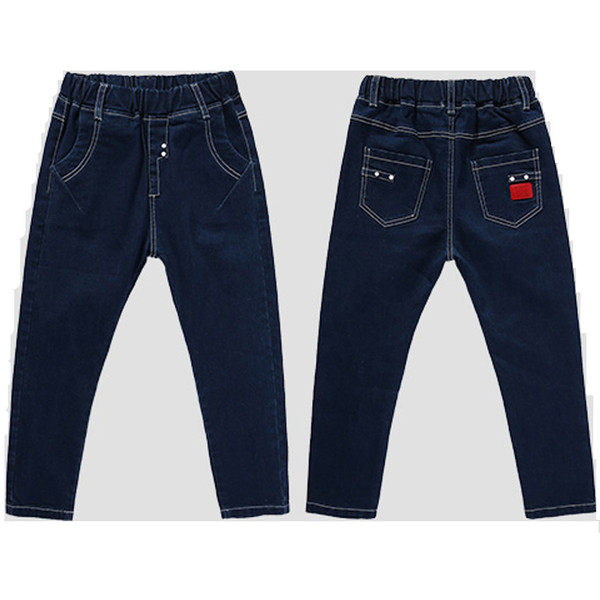 Gyermek farmernadrág fiúknak különböző színekben felirattal és nyomattal