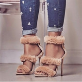 Bohém női magassarkú pehelyszandál, három színben