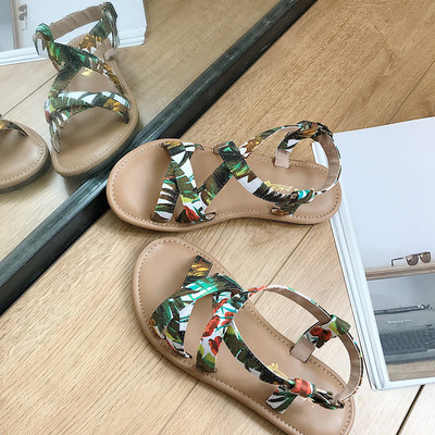 Sandale de damă de vară în diferite culori cu talpă plată