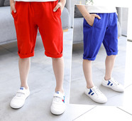 Pantaloni de vară pentru copii cu potcoavă în culori vii